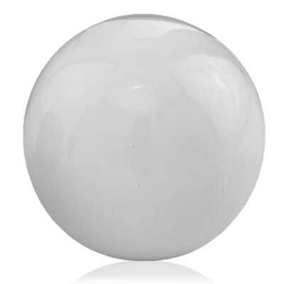 3" Black Enameled Aluminum Decorative Sphere - Image 0