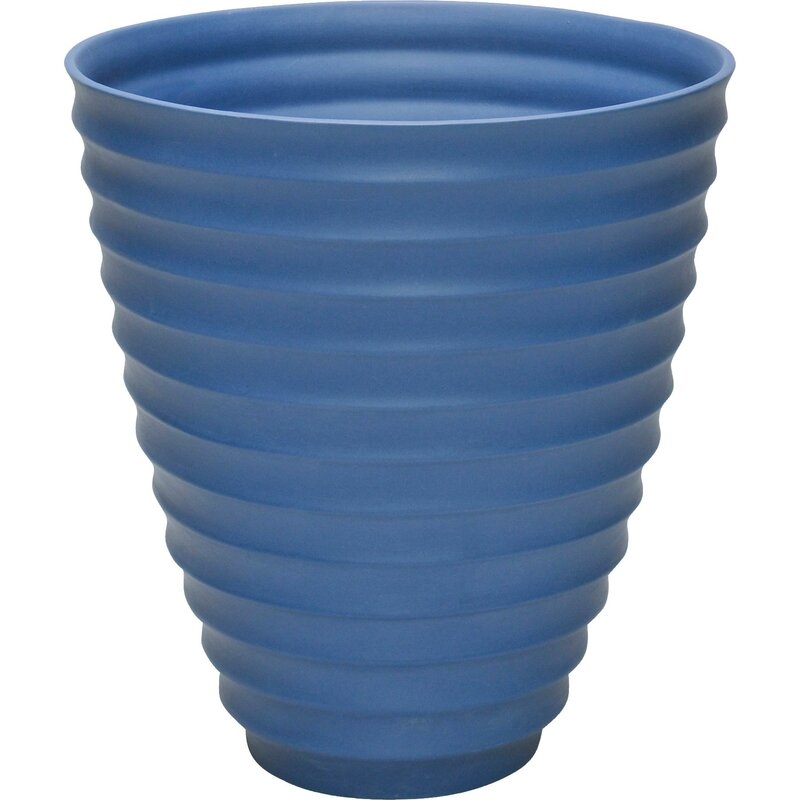JANUS et Cie Beehive Vase Color: Yale Blue, Size: 14" H x 13" W x 13" D - Image 0