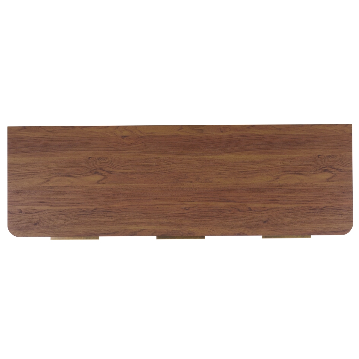 Brey 3 Drawer Sideboard/Media Stand - Walnut / Brass - Image 4