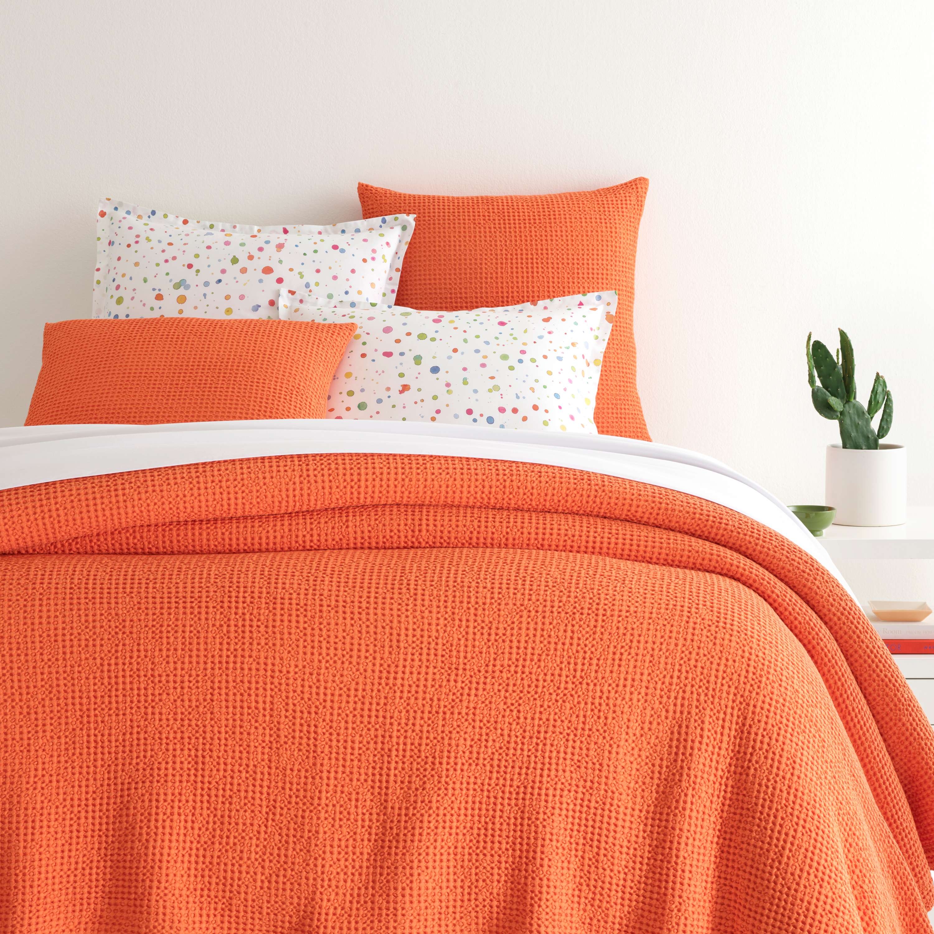 Bubble Tangerine Matelasse Coverlet - Image 0