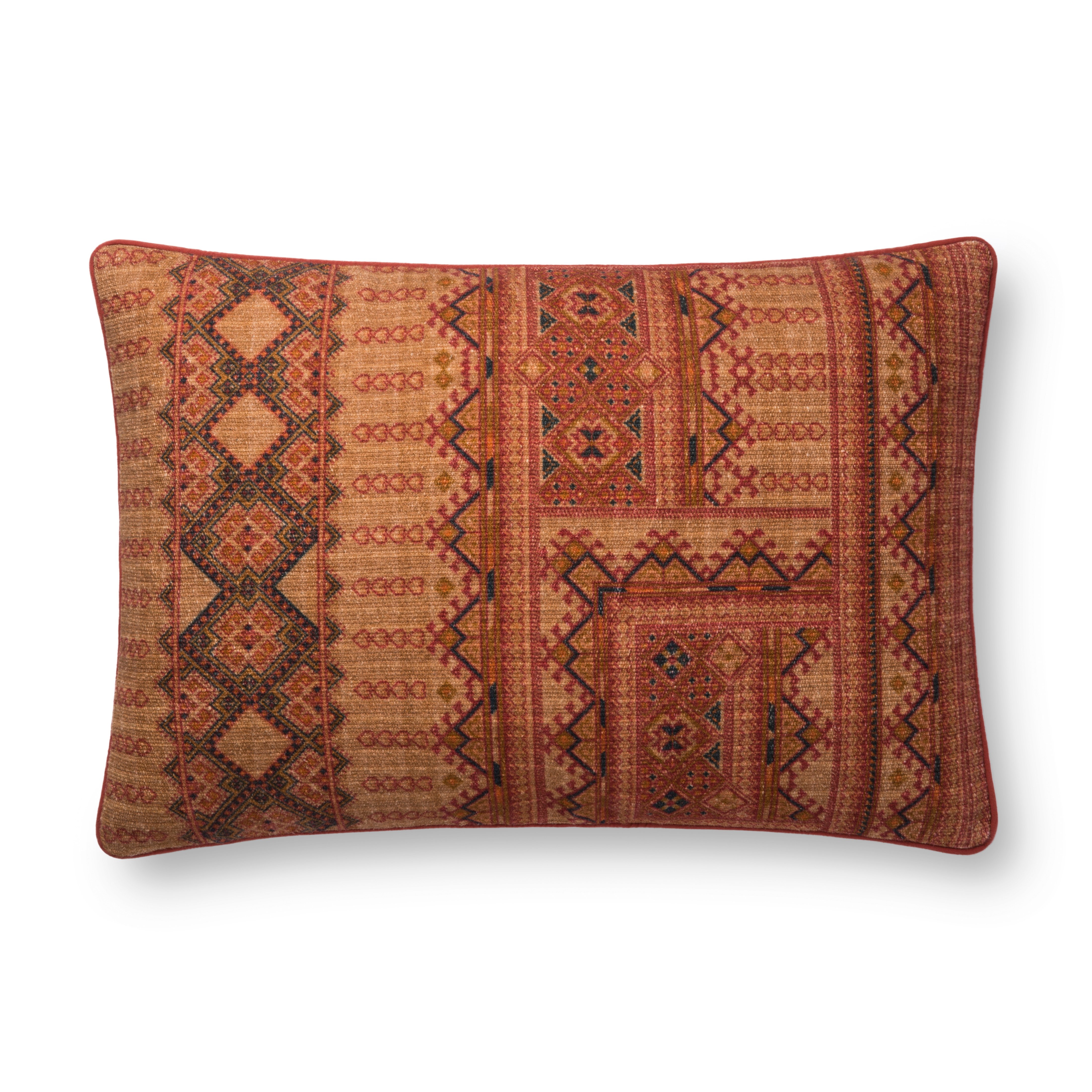 Justina Blakeney x Loloi PILLOWS P0778 Rust 16" x 26" Cover Only - Image 0