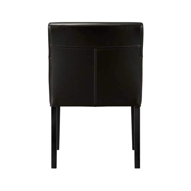 Lowe Onyx Leather Dining Arm Chair - Image 4