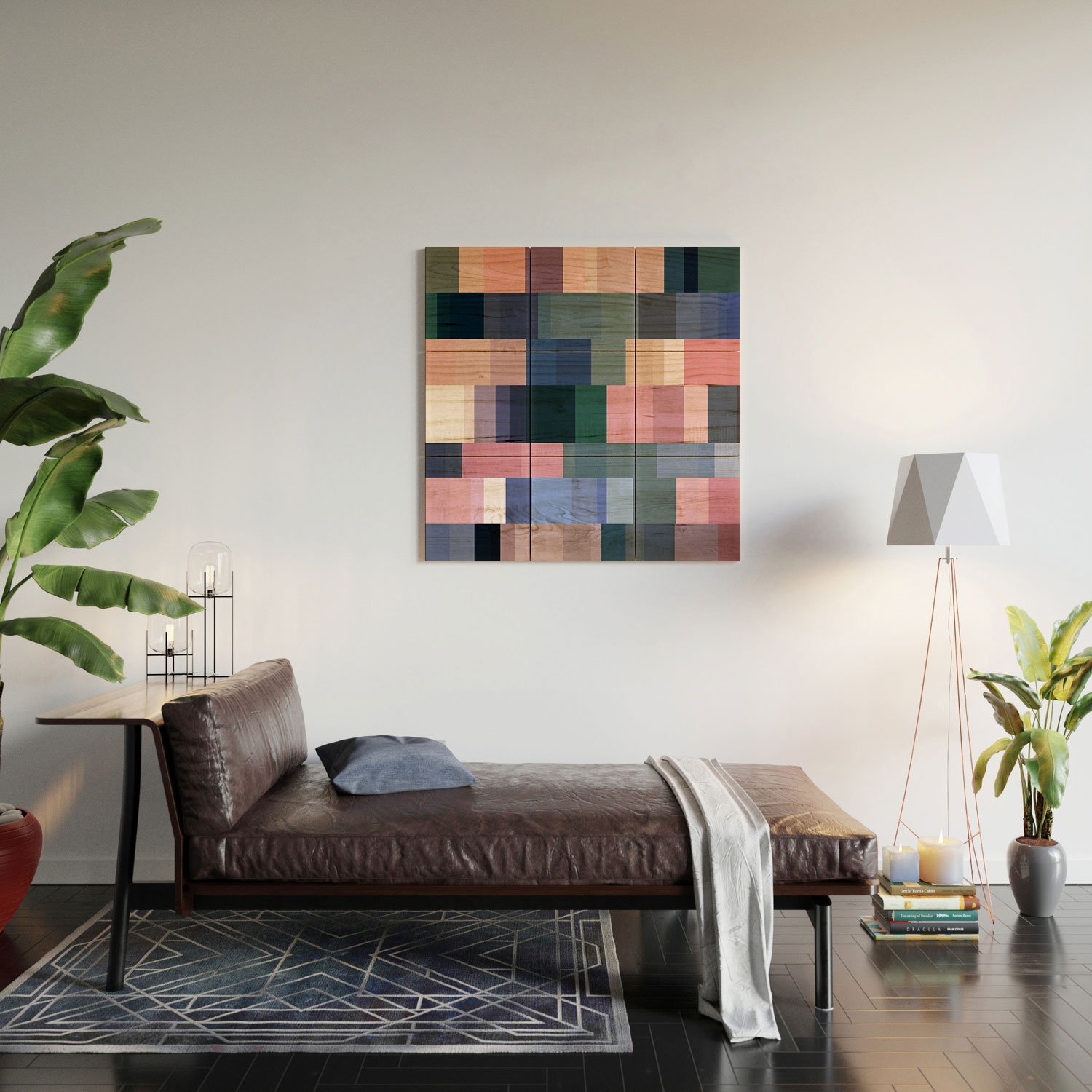 Nordic Combination 30 A by Mareike Boehmer - Wood Wall Mural3' X 3' (Nine 12" Wood Squares) - Image 1