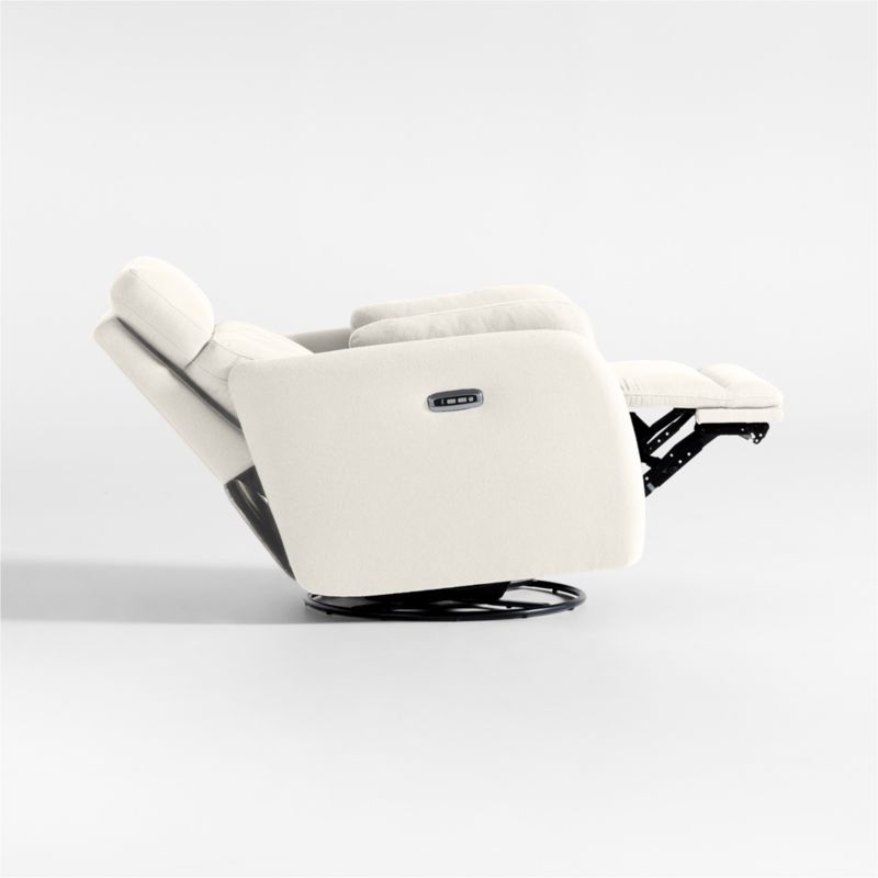Owen Cream Nursery Electronic Power Recliner with Night Light - Image 3