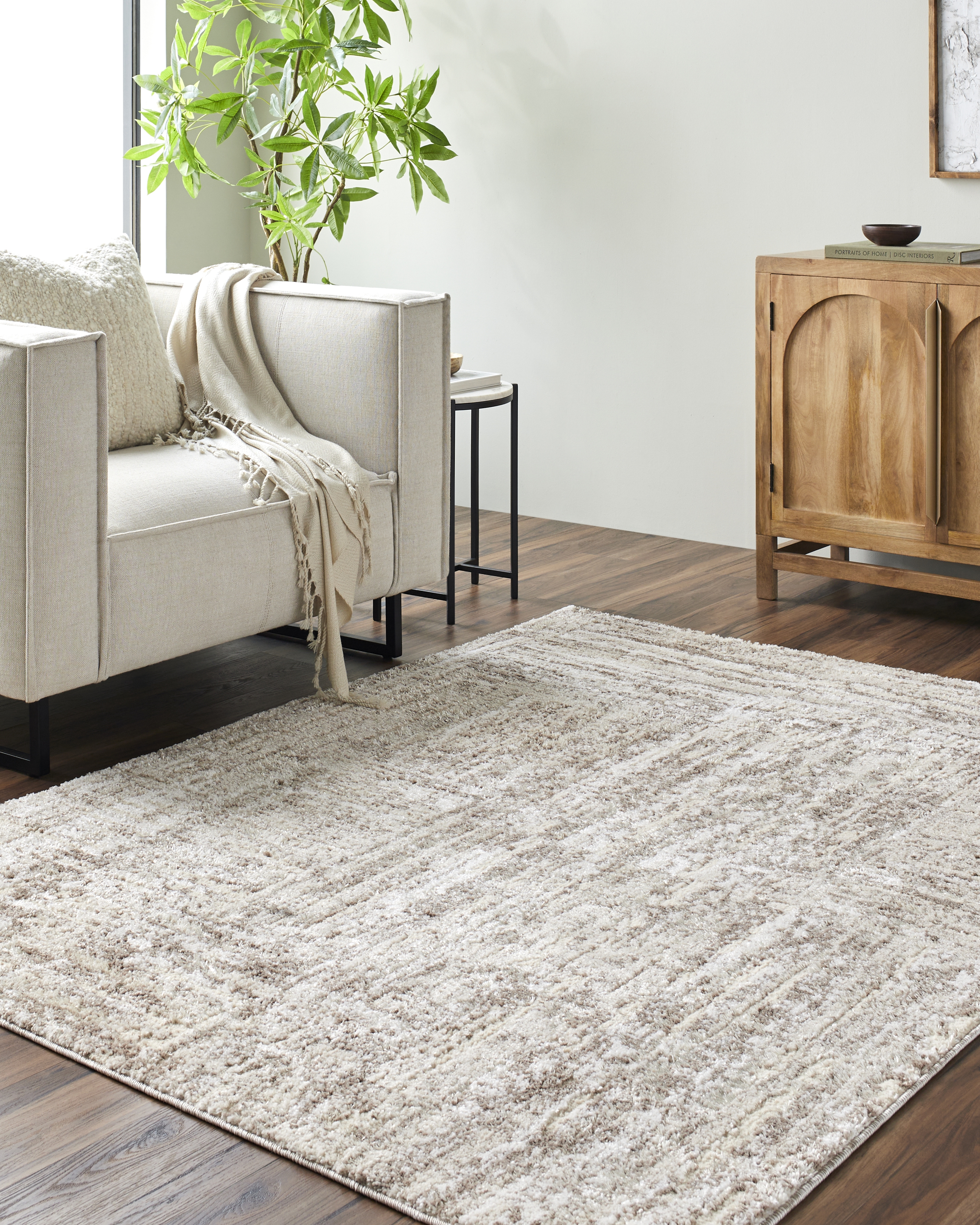 Andorra Plus Beige Indoor 7'10" x 10' Machine Woven Rug - Image 1