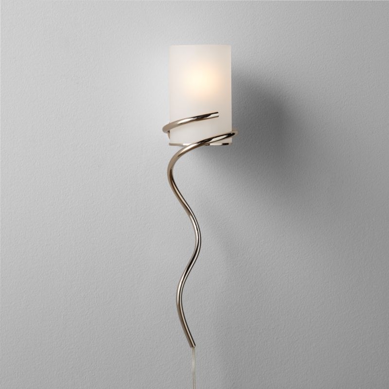 Coiled Champagne Wall Sconce - Image 1