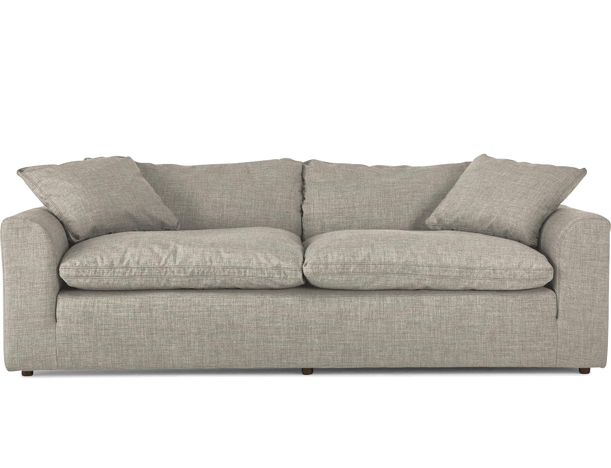 White Bryant Mid Century Modern Sofa - Bloke Cotton - Image 0