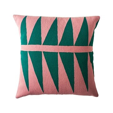 Leah Singh Palm Springs Emerald Pillow, Pink - Image 0