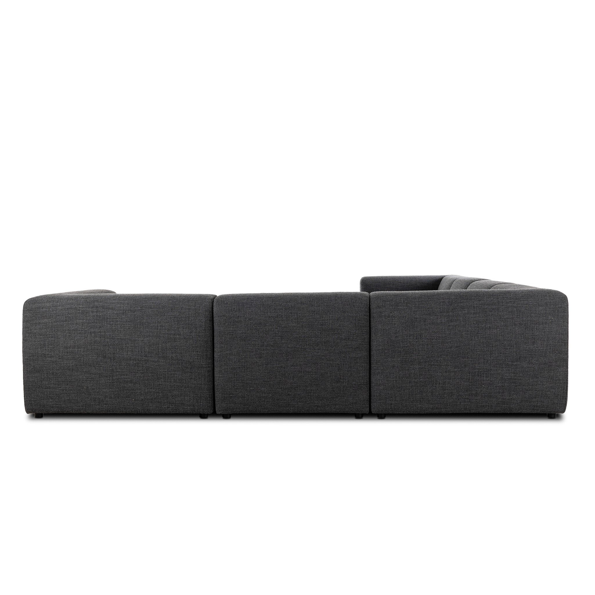 Lawndale 6 Piece Sectional - Saxon Charcoal - Image 4