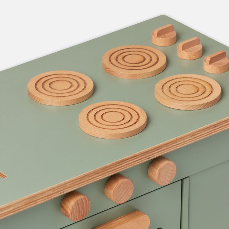 Lalo Sage Green Montessori Kids Play Kitchen - Image 7