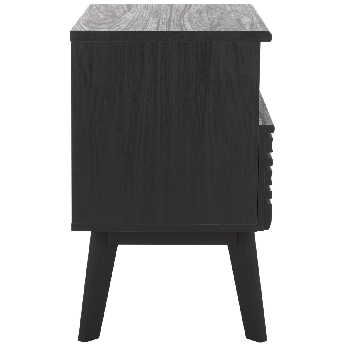 Esma 1 Drawer 1 Shelf Nightstand - Black - Safavieh - Image 6