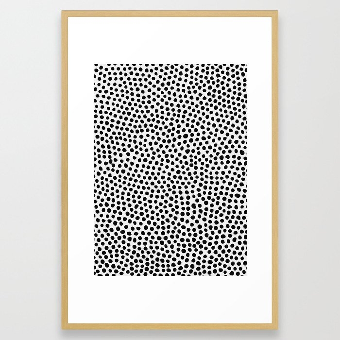 Dots Pattern Framed Art Print by Georgiana Paraschiv - Conservation Natural - LARGE (Gallery)-26x38 - Image 0