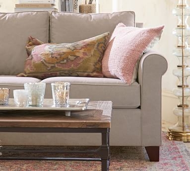Cameron Roll Arm Upholstered Grand Sofa 98" 3-Seater, Polyester Wrapped Cushions, Performance Boucle Oatmeal - Image 2