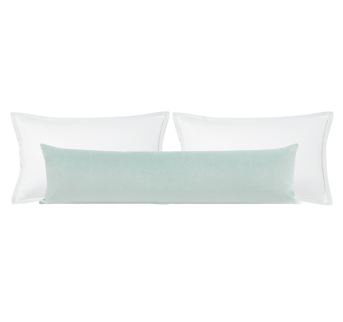 THE XL LUMBAR :: SOCIETY VELVET // SOFT BLUE - 14" X 48" - Image 0