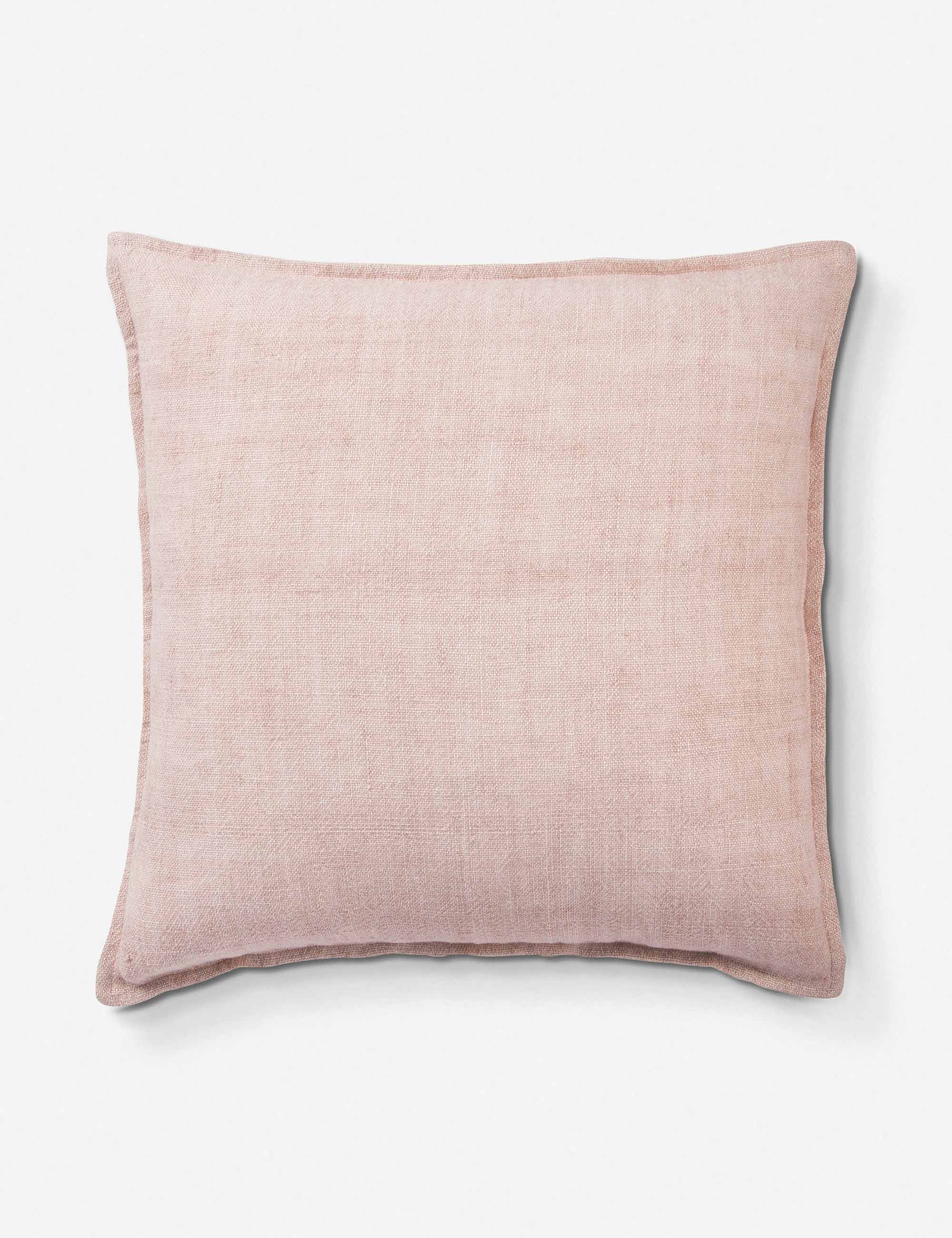 Emalita Linen Pillow, Cameo Rose - Image 0