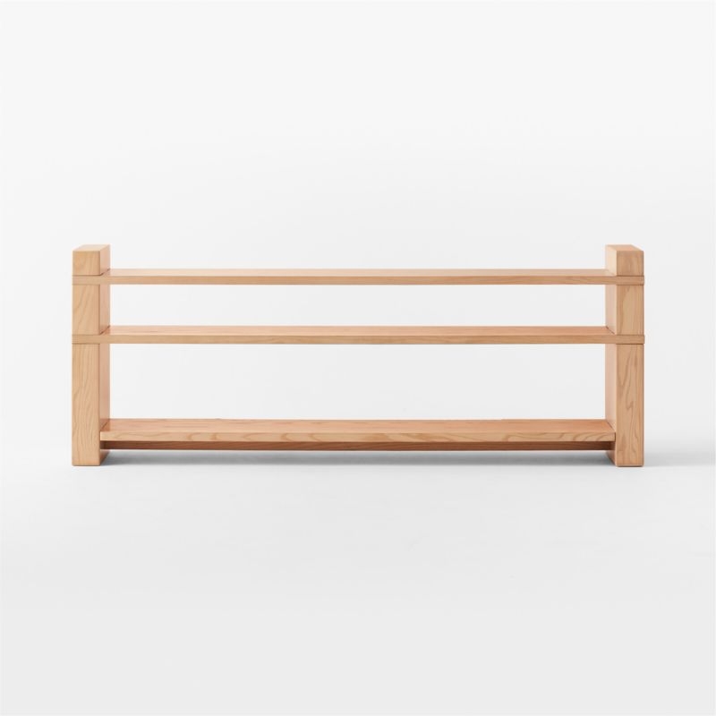 Varri Ash Wood Low Bookcase - Image 2