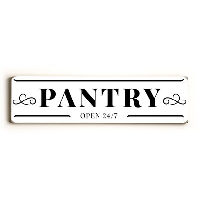 Pantry -  6X22 Solid Wood Sign By OBC - Image 0