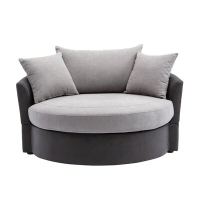 Modern  Akili Swivel Accent Chair  Barrel Chair  For Hotel Living Room / Modern  Leisure Chair - Image 0