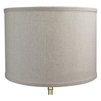 14" Linen Drum Lamp Shade - Image 0