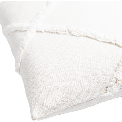 Sarah Throw Pillow, Cream, 18" x 18" - Image 1