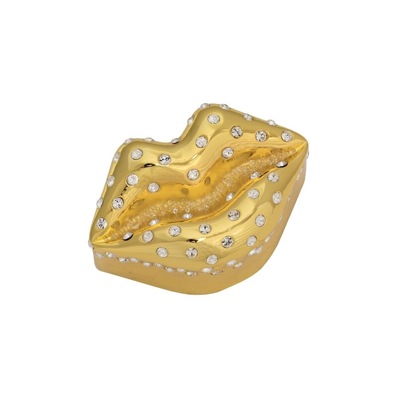 Crystamas Bacio Jewelry Box Color: Gold - Image 0
