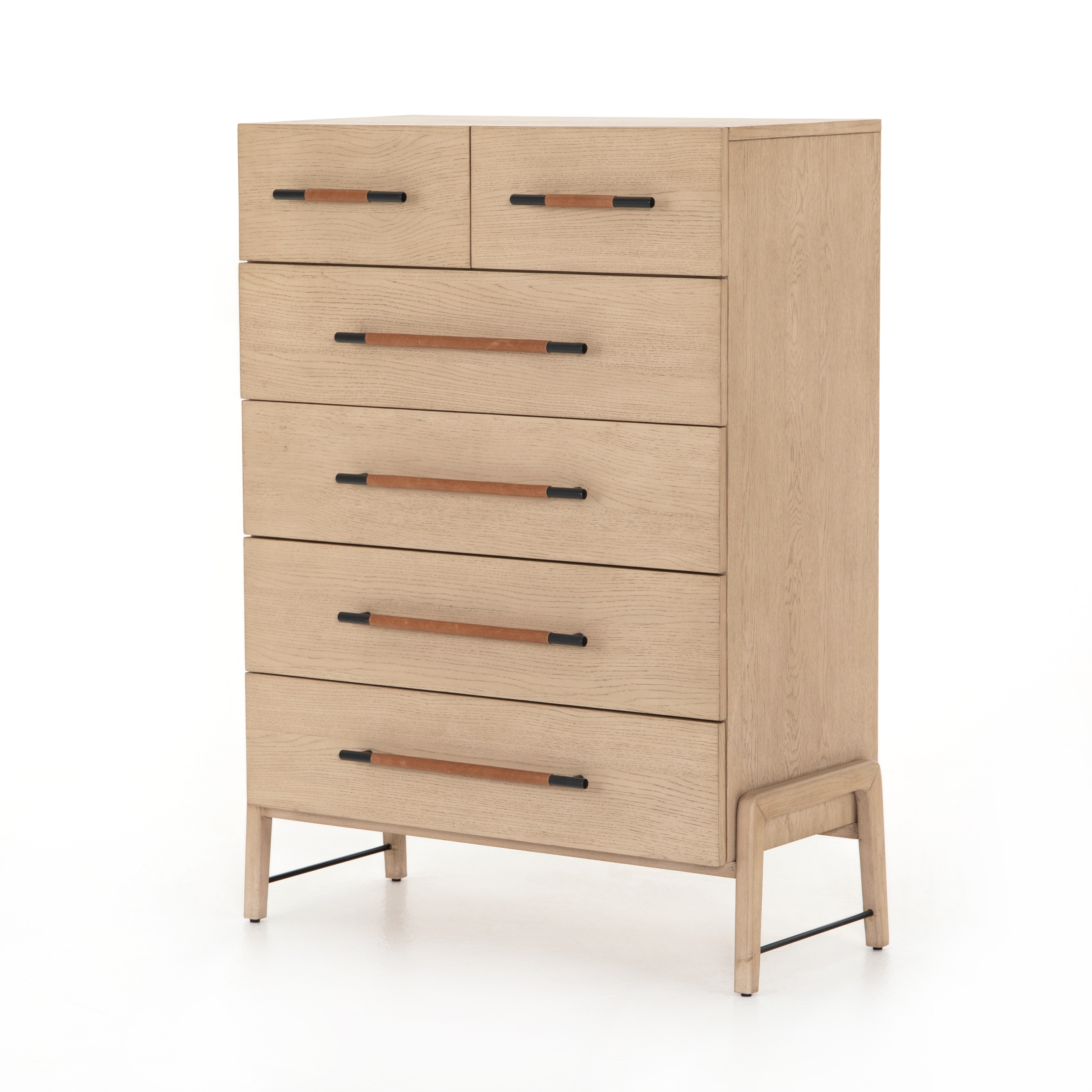 Rosedale 6 Drawer Tall Dresser-Yucca Oak - Image 0