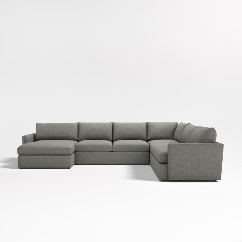 Lounge 4-Piece L-Shaped Sectional Sofa with Left-Arm Storage Chaise - Image 1