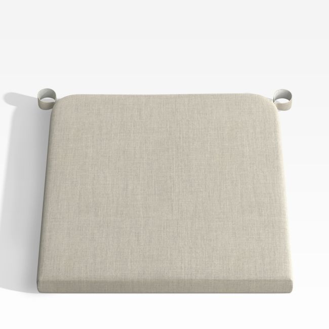 Replacement Alfresco Silver Sunbrella ® Outdoor Dining Chair/Counter Stool Cushion - Image 0