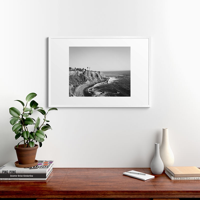 Palos Verdes by Ann Hudec - Framed Art Print Modern White 24" x 36" - Image 1