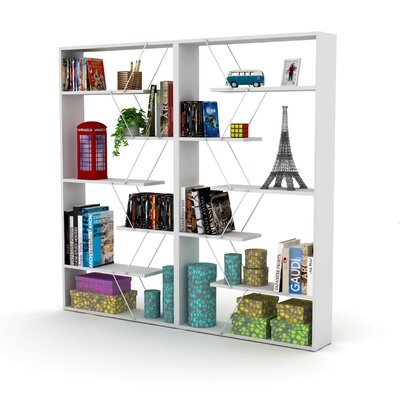 Tars Bookcase,White/Pink - Image 0