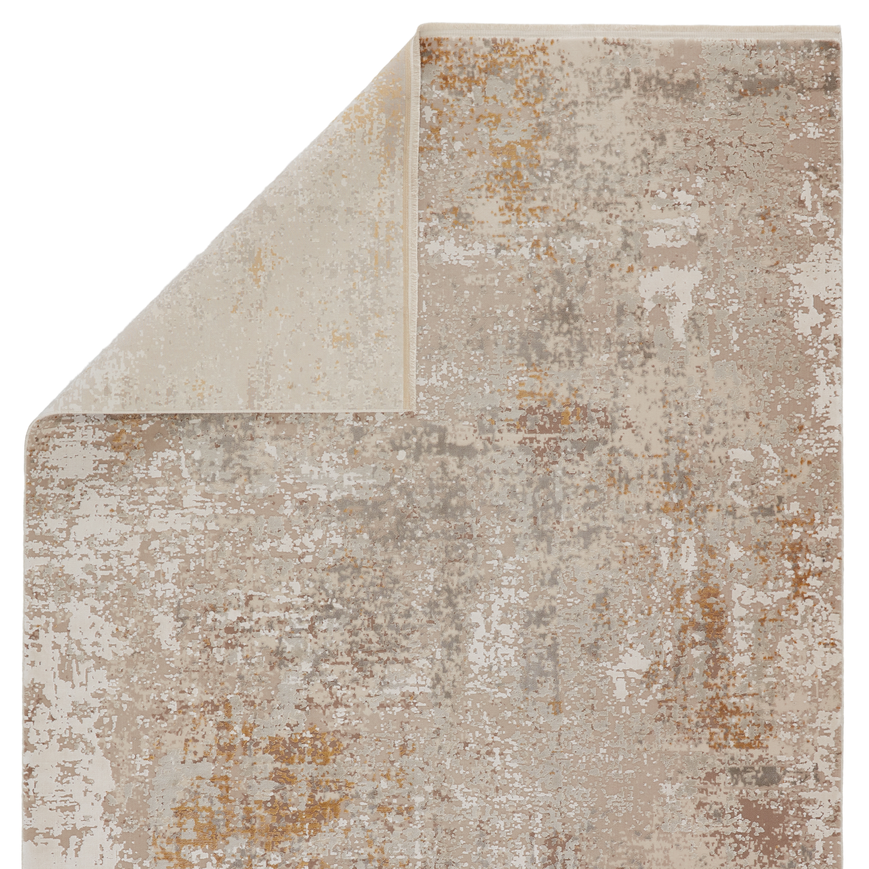 Henson Abstract Gray/ Gold Area Rug (5'X8') - Image 2