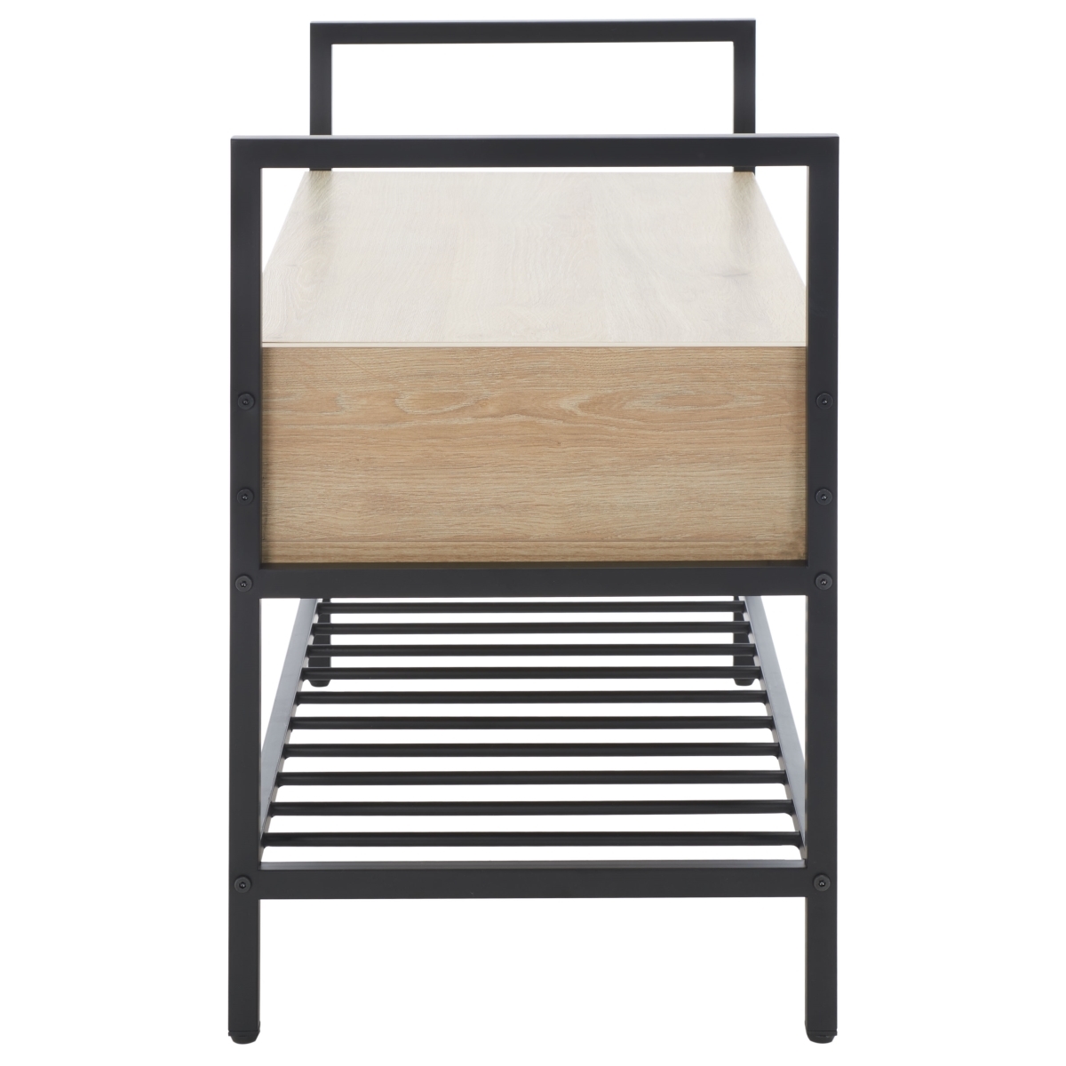 Rhonwen Storage Bench - Sand / Black - Safavieh - Image 6