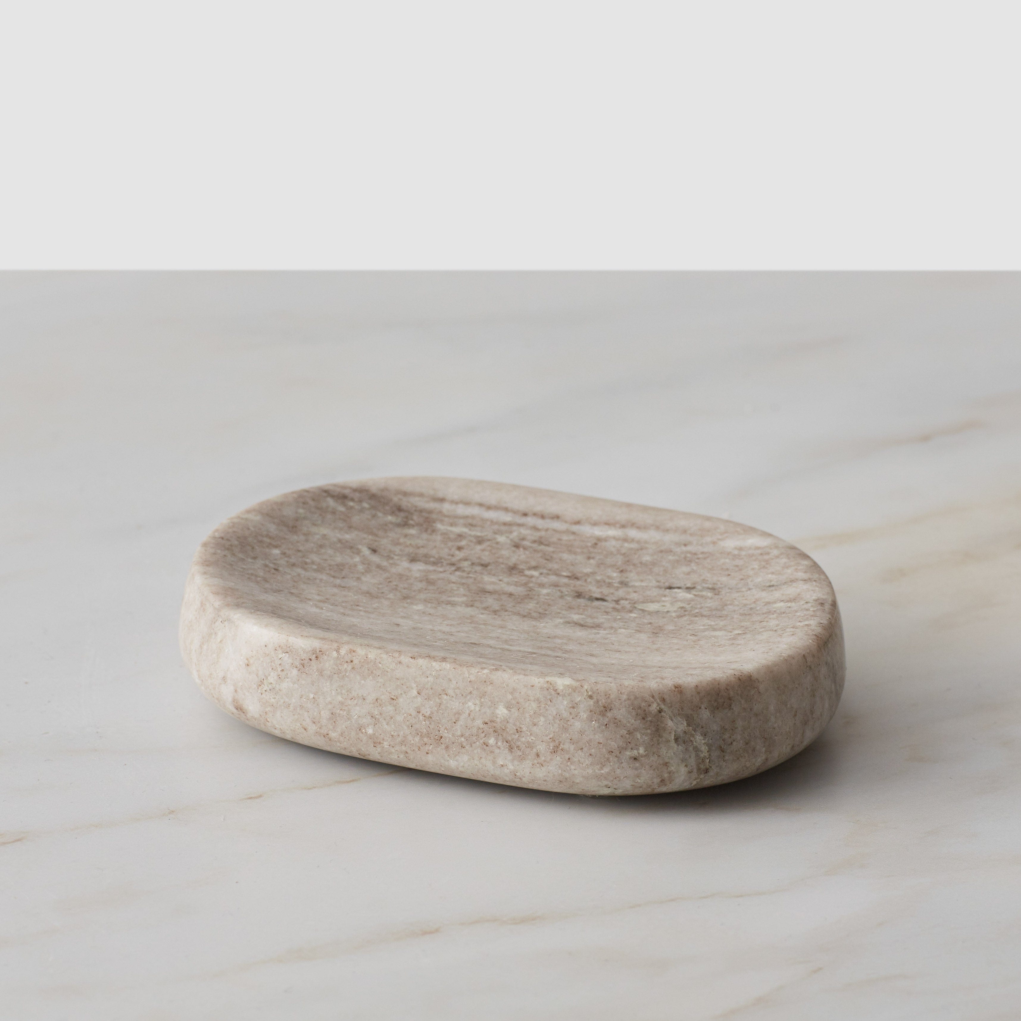 The Citizenry Riya Marble Soap Dish | Natural - Image 2