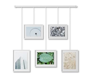Hanging White Gallery Frames, Set of 5 - Image 0