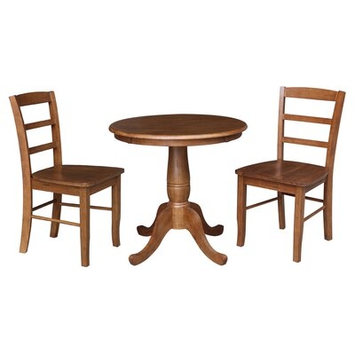 Eibhlin 2 - Person Solid Wood Dining Set - Image 0
