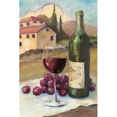 Vino Toscano No Border by Avery Tillmon - Wrapped Canvas Painting Print - Image 0