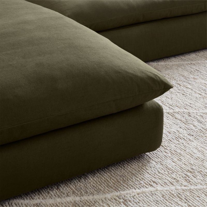 Unwind Modular 3-Piece Slipcovered Reversible Sectional Sofa with Ottoman - Image 7