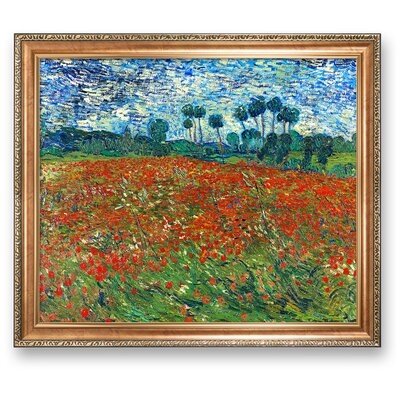 Poppy Field Floral Vintage By Vincent Van Gogh - Image 0