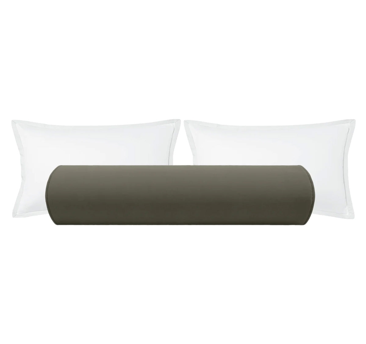 THE BOLSTER :: STUDIO VELVET // GREY - BY THE YARD - Image 0