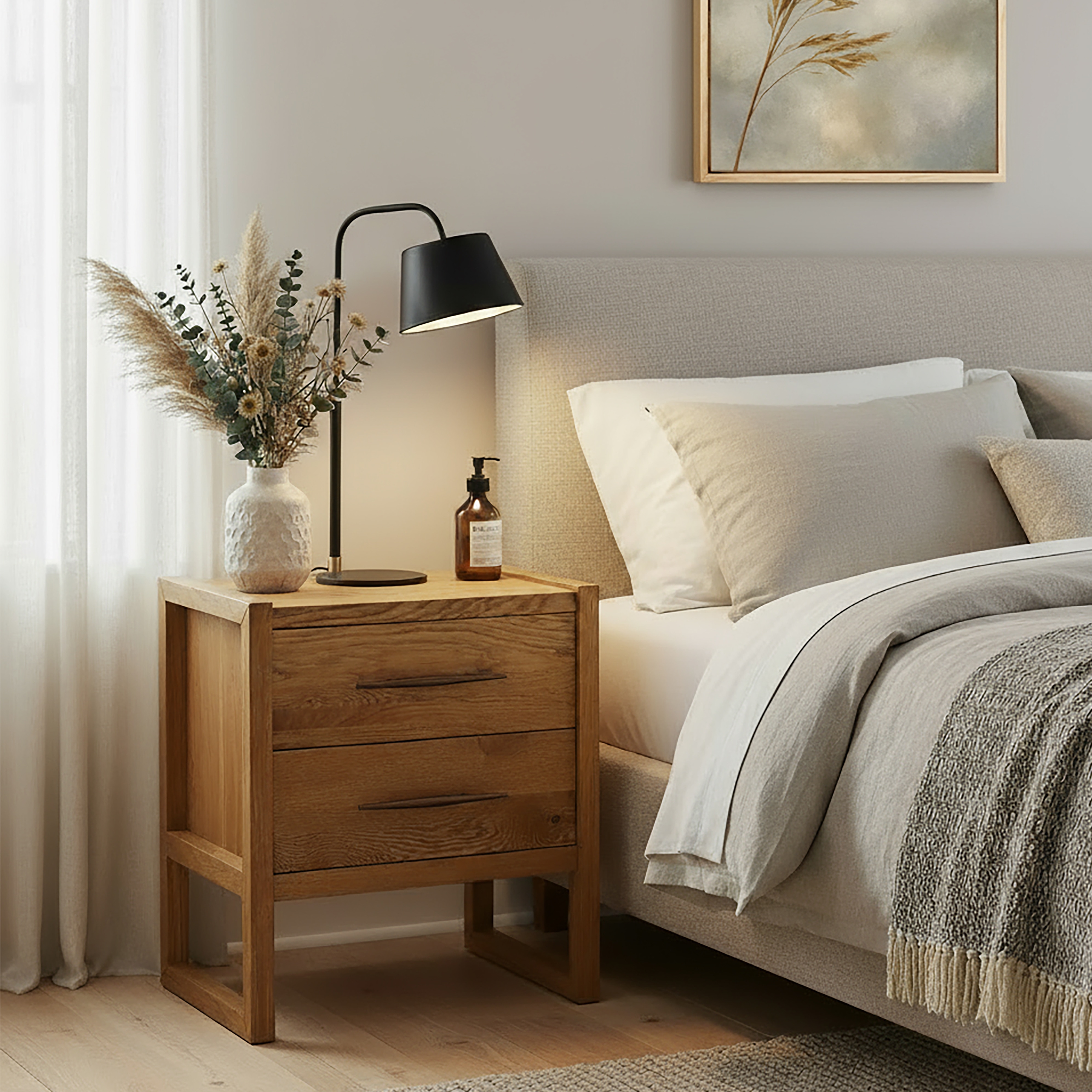 Oakley Natural Nightstand - Image 3