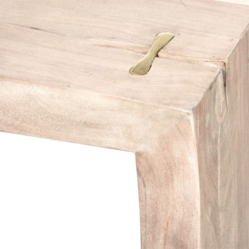 Blanche Bleached Acacia Console Table - Image 4