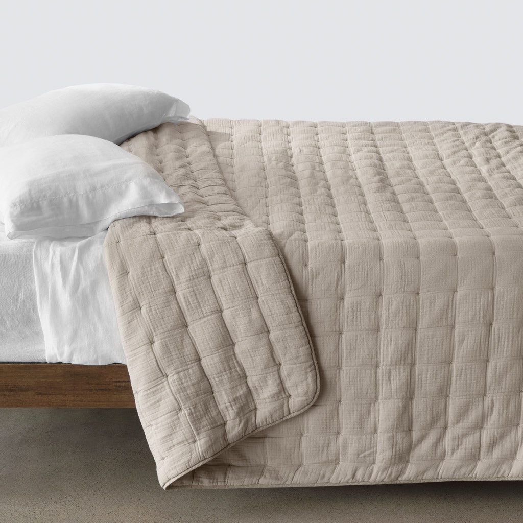 The Citizenry Organic Cotton Gauze Quilt | Full/Queen | White - Image 5