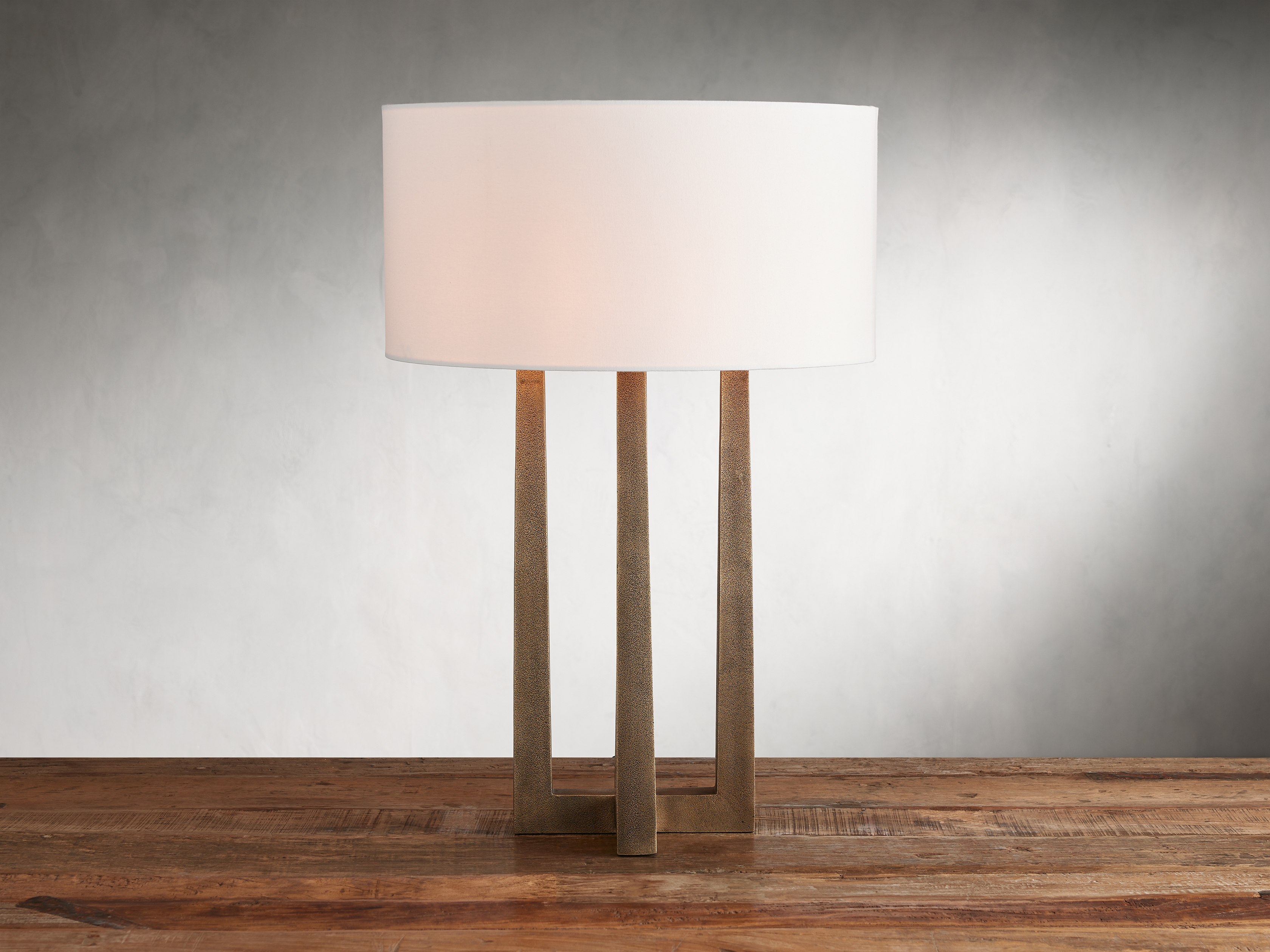 Emmet Table Lamp in Wood Brass - Image 0