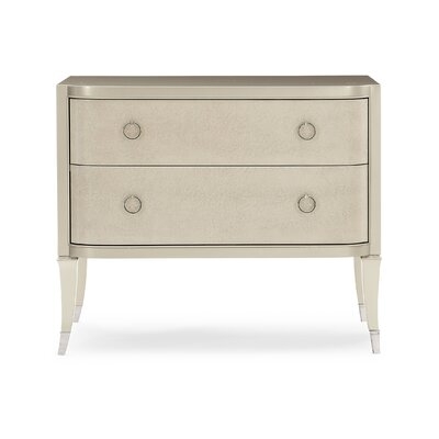 Caracole Classic 2 - Drawer Nightstand in Soft Metallic paint - Image 0
