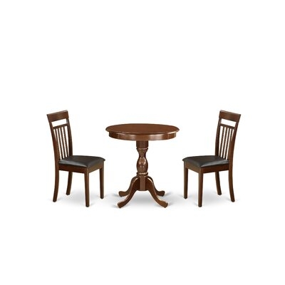 Federalsburg 3-Pc Dining Set - 1 Dining Table And 2 Dining Room Chairs - Image 0
