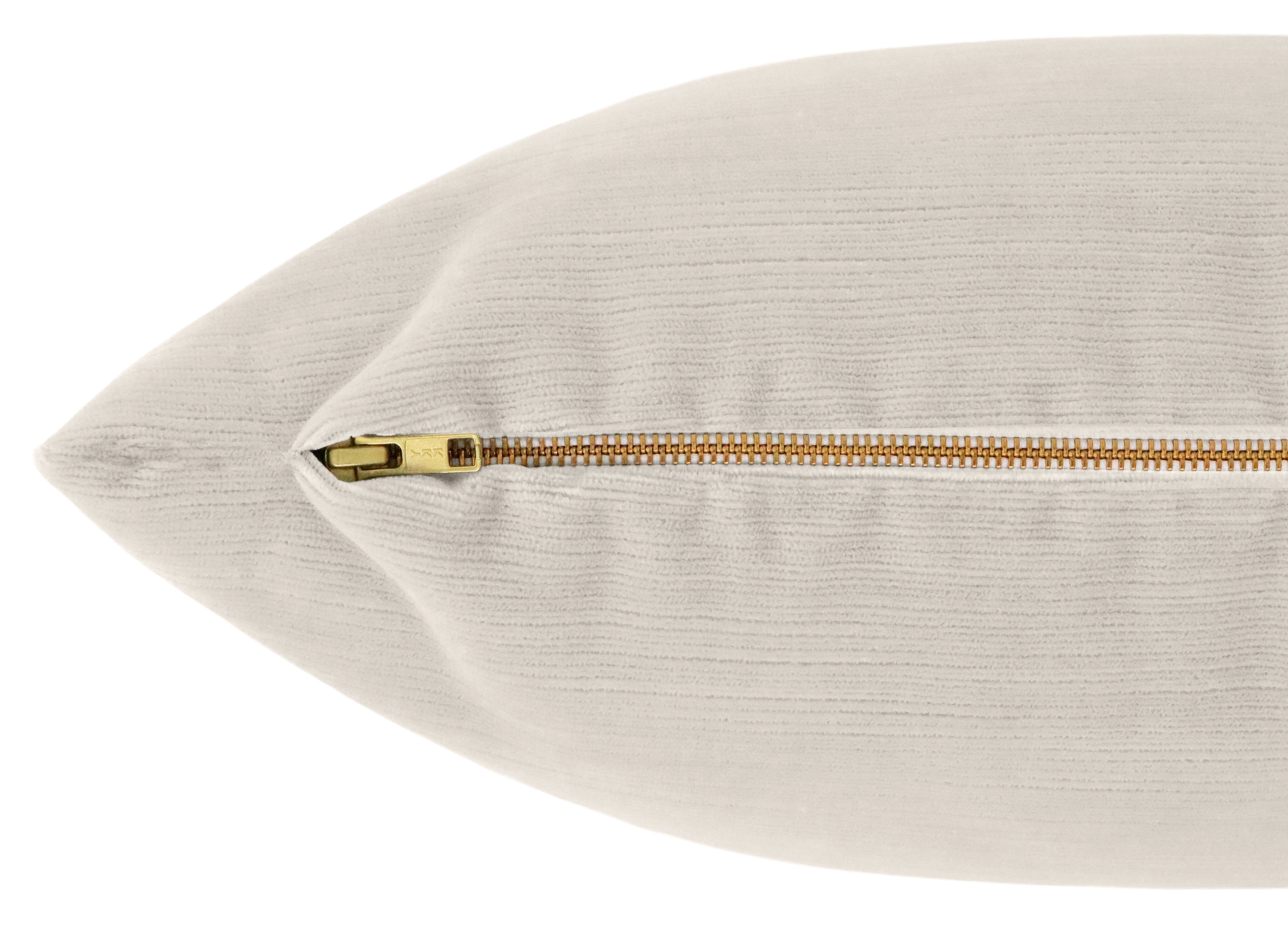 THE XL LUMBAR :: STRIE VELVET // OYSTER - 14" X 48" - Image 1
