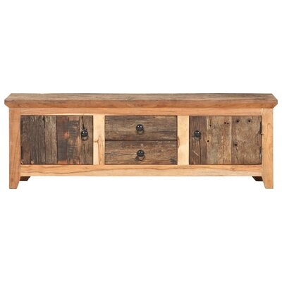 Loon Peak® TV Cabinet 47.2"X11.8"X15.7" Solid Acacia Wood And Reclaimed Wood - Image 0