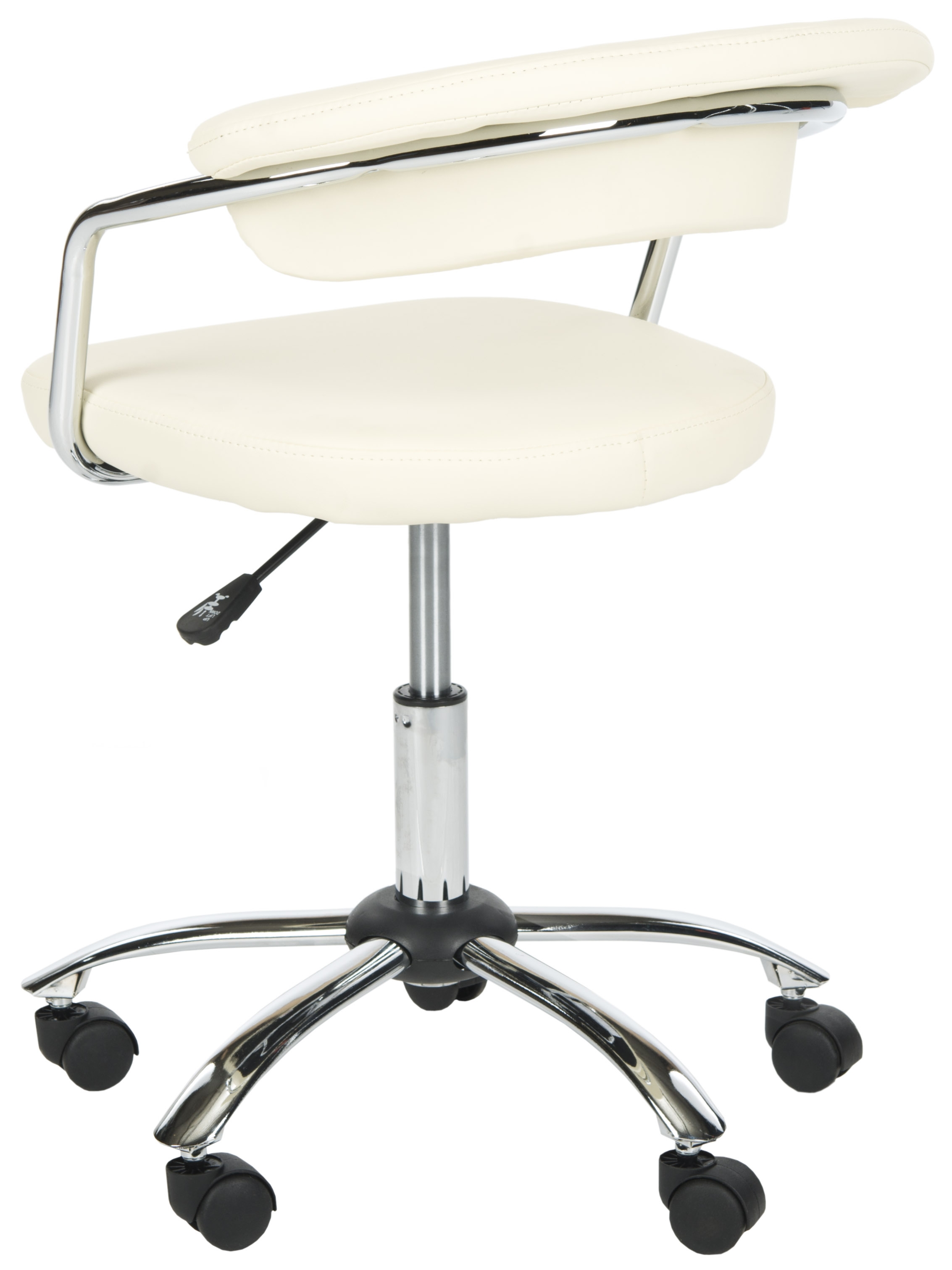 Pier Desk Chair - Cream/Silver - Safavieh - Image 2