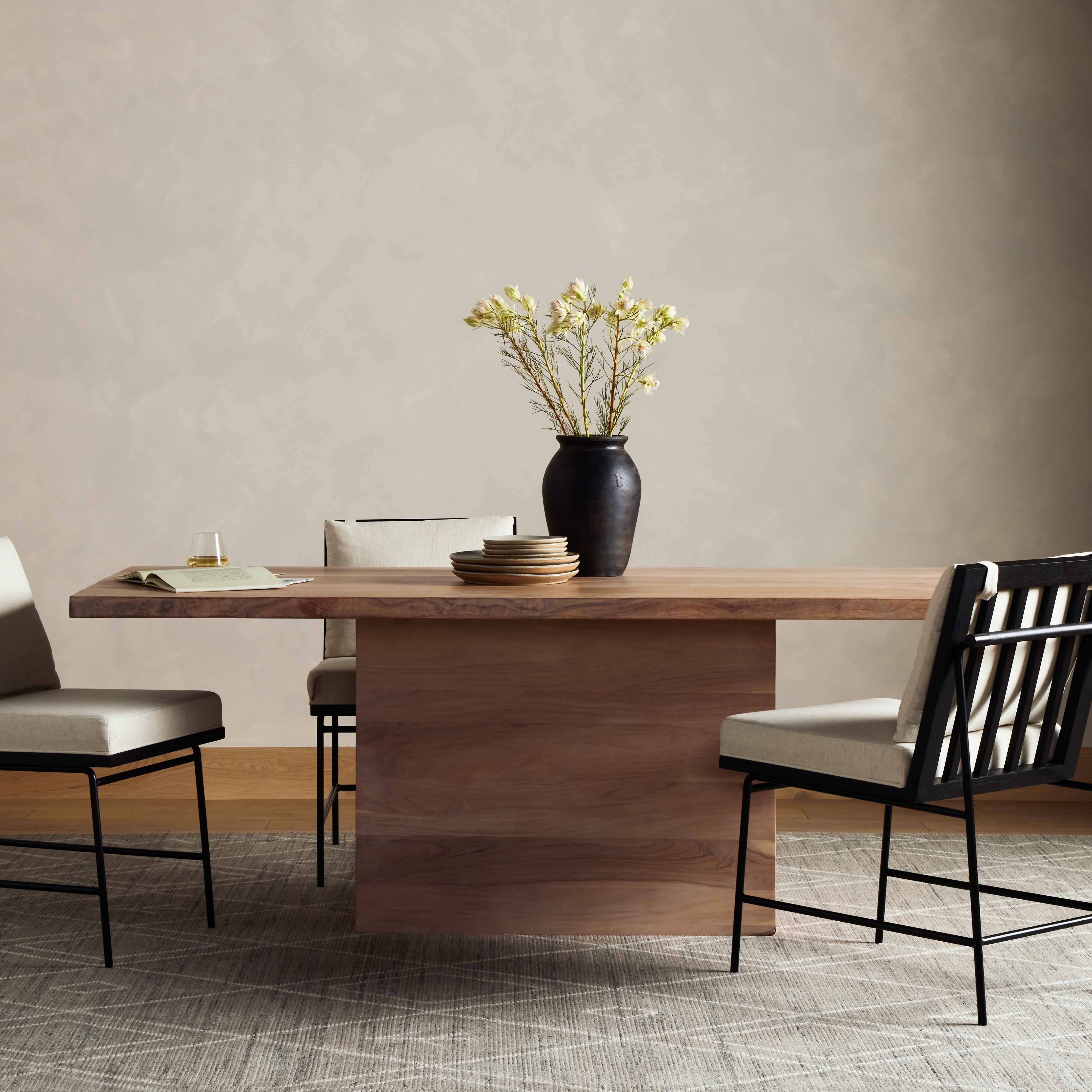 Yvonne Dining Table-Whitewash Acacia - Image 8