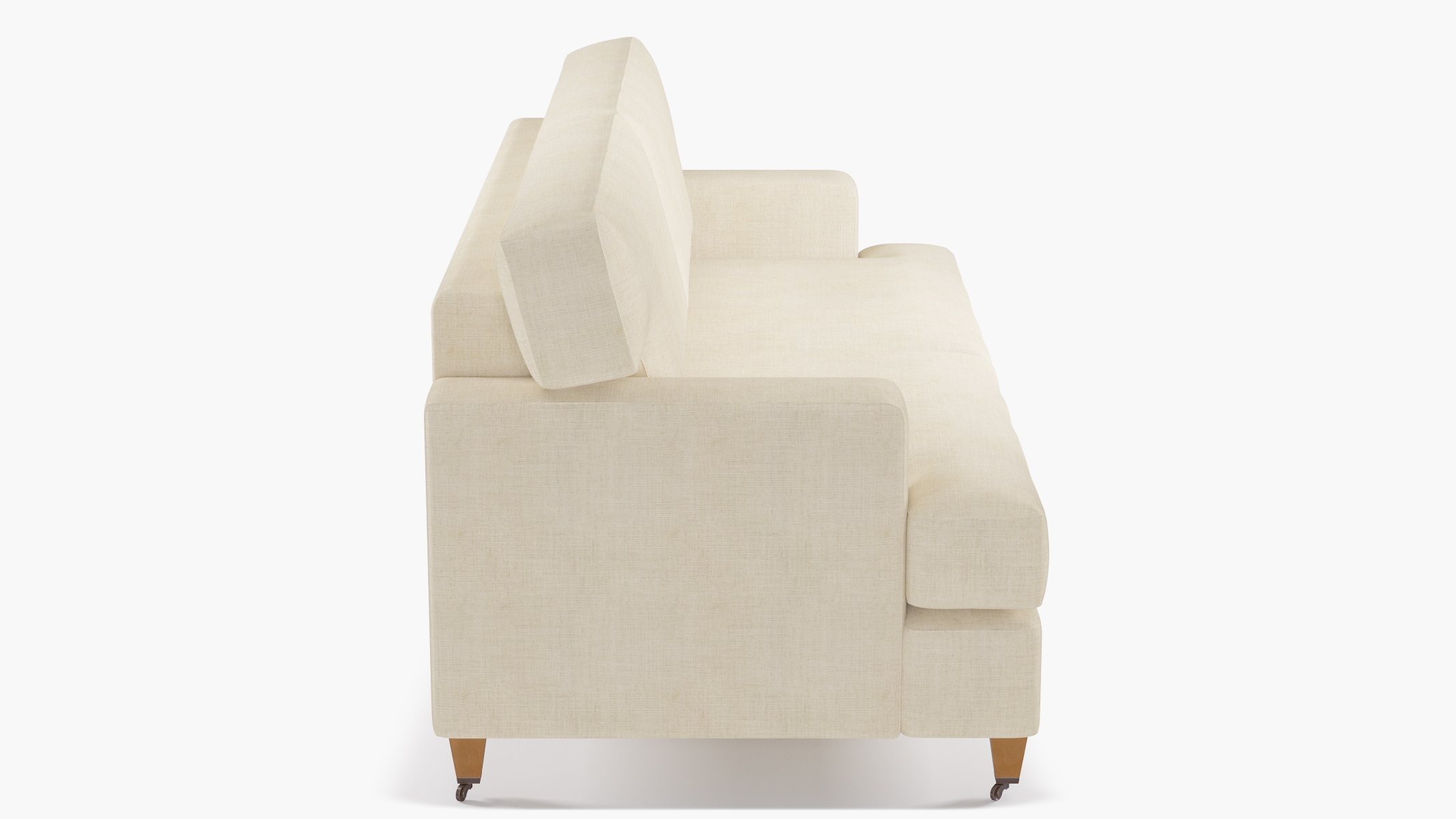 Classic Sofa, Talc Everyday Linen, Oak - Image 2